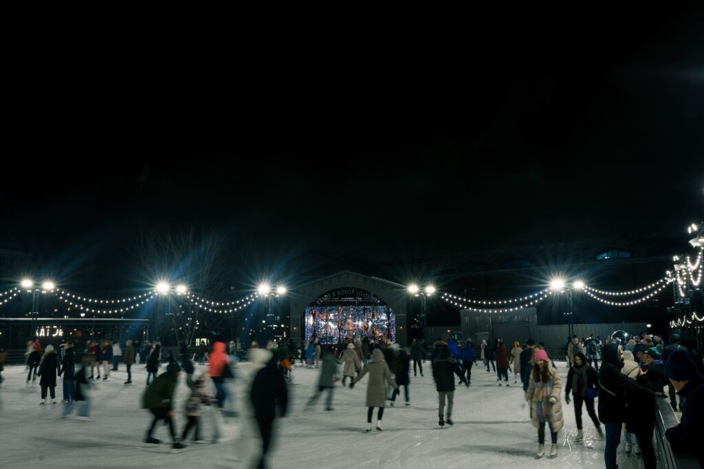 winter ice skating