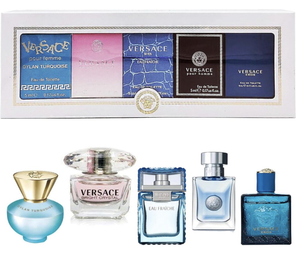 Holiday Gift Guide Versace perfume sampler set